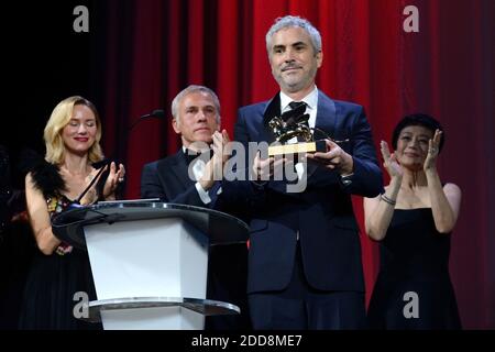 Alfonso Cuaron erhält den Goldenen Löwen für den Besten Filmpreis für "Roma" bei der Abschlussfeier des 75. Internationalen Filmfestivals von Venedig (Mostra) am 08. September 2018 in Venedig, Italien. Foto von Aurore Marechal/ABACAPRESS.COM Stockfoto