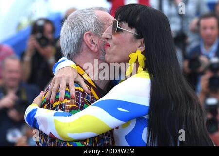 Terry Gilliam und Rossy de Palma beim The man Who Killed Don Quixote Photocall im Palais des Festivals im Rahmen der 71. Jährlichen Filmfestspiele von Cannes am 19. Mai 2018 in Cannes, Frankreich. Foto von Aurore Marechal/ABACAPRESS.COM Stockfoto