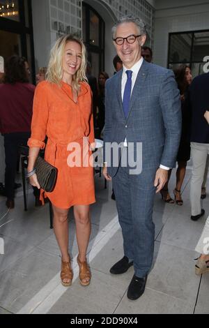 Ludivine Sagnier et Jean-Luc Cousty lors de l'ouverture du Spa Akasha de l'Hotel Lutetia en partenariat avec Carita a Paris, France, le 10 Septembre 2018. Foto von Jerome Domine/ABACAPRESS.COM Stockfoto