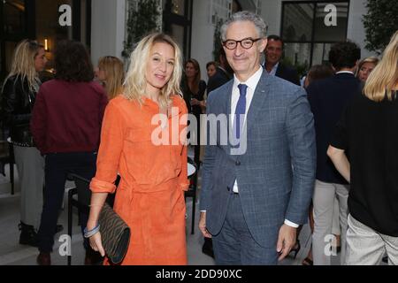 Ludivine Sagnier et Jean-Luc Cousty lors de l'ouverture du Spa Akasha de l'Hotel Lutetia en partenariat avec Carita a Paris, France, le 10 Septembre 2018. Foto von Jerome Domine/ABACAPRESS.COM Stockfoto