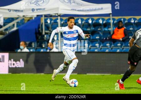 London, Großbritannien. 24. November 2020. Während der Sky Bet Championship Spiel zwischen Queens Park Rangers und Rotherham United im Loftus Road Stadium, London am Dienstag 24. November 2020. (Kredit: Ian Randall, Mi News) Kredit: MI Nachrichten & Sport /Alamy Live Nachrichten Stockfoto