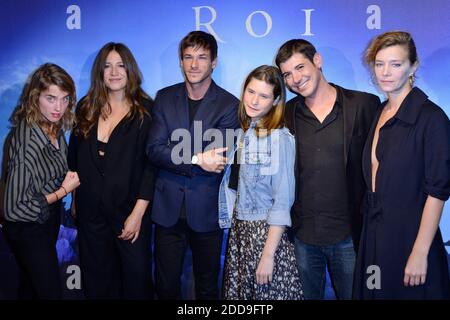 Adele Haenel, Izia Higelin, Gaspard Ulliel, Emma Stive, Johan Libereau et Celine Sallette assistent a la Premiere de UN Peuple et Son ROI au Gaumont Capucines a Paris, France le 13 Septembre 2018. Foto von Aurore Marechal/ABACAPRESS.COM Stockfoto