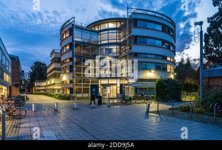 Fakultät für Göttlichkeit Cambridge Universität. Gebäude der Fakultät für Göttlichkeit an der Sidgwick Site University of Cambridge. Arch: Cullinan Studio 2000. Stockfoto