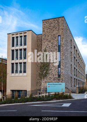 St Edmunds College Cambridge Mount Pleasant Halls, moderne Studentenwohnheime in Cambridge. Architekten R H Partnerschaft 2019. Howard Osborne LLP. Stockfoto