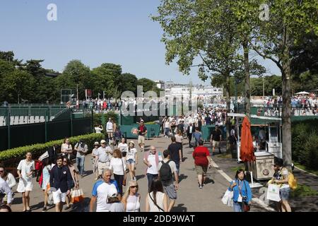 Illustration der French Tennis Open 2018, im Roland-Garros Stadion, Paris, Frankreich, am 27. Mai 2018. Foto von Henri Szwarc/ABACAPRESS.COM Stockfoto