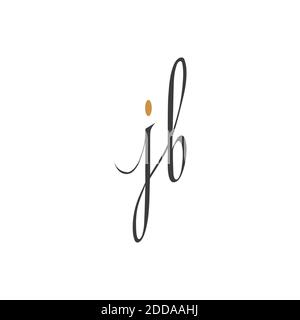 Anfangsbuchstabe bj Logo oder JB Logo Vektor Design Vorlage Stock Vektor