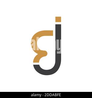 Anfangsbuchstabe bj Logo oder JB Logo Vektor Design Vorlage Stock Vektor