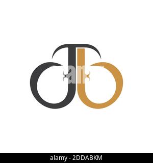 Anfangsbuchstabe bj Logo oder JB Logo Vektor Design Vorlage Stock Vektor