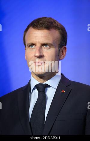 Präsident Emmanuel Macron nimmt am 30. Mai 2018 am ministerrat der Organisation für wirtschaftliche Zusammenarbeit und Entwicklung (OECD) zum Thema "Neugründung des Multilateralismus" in Paris Teil. Foto von Hamilton/Pool/ABACAPRESS.COM Stockfoto