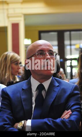 Der Präsident des departementsrats von Alpes-Maritimes, Eric Ciotti LR, nimmt am 30. Juni 2018 an einem nationalen parteirat der LR im Palais de l'Europe in Menton im Südosten Frankreichs Teil. Foto von Pierre Rousseau/ABACAPRESS.COM Stockfoto