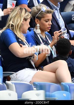 Die Ehefrau von Blaise Matuidi Isabelle während des Spiels der FIFA Fußball-Weltmeisterschaft 2018 im Nischni Nowgorod Stadion Russland am 6. Juli 2018. . Foto von Christian Liewig/ABACAPRESS.COM Stockfoto