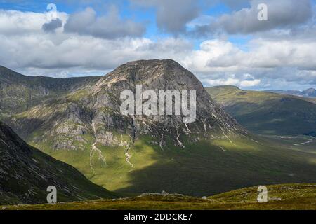 Stob Dearg Peak in Glen Etive Stockfoto