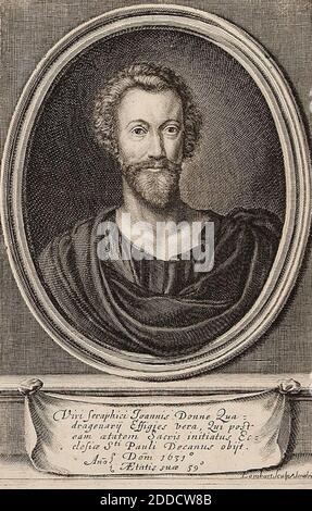 JOHN DONNE (1572-1631) englischer Dichter, Gelehrter, Soldat, Kleriker, Politiker. Stockfoto
