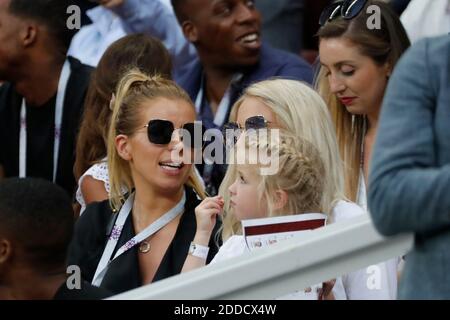 Wags während der FIFA Fußball-Weltmeisterschaft Russland 2018 Halbfinale, England gegen Kroatien im Luzhniki-Stadion, Moskau, Russland am 11. Juli 2018. Kroatien gewann 2:1. Foto von Henri Szwarc/ABACAPRESS.COM Stockfoto