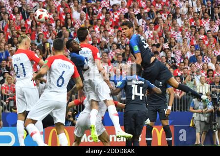 Frankreichs Kylian Mbappe während der FIFA-Weltmeisterschaft 2018 Fußballspiel Frankreich gegen Kroatien im Luschniki-Stadion in Moskau, Russland am 15. Juli 2018. Foto von Christian Liewig/ABACAPRESS.COM Stockfoto