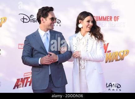 Paul Rudd und Evangeline Lilly bei der ANT-MAN and the Wasp (Ant-man et La Guepe) Premiere im Disneyland Paris in Marne La Vallee, Frankreich am 14. Juli 2018. Foto von Alain Apaydin/ABACAPRESS.COM Stockfoto