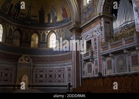 Roma, Rom, Italien Italien; Archbasilika des Heiligen Johannes Lateran, Apsis; Lateranbasilika, Apsis; Bazylika św. Jana na Lateranie, absyda; 拉特朗圣若望大殿 Stockfoto
