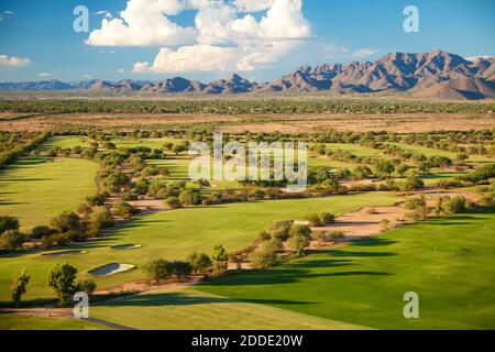 Golfplatz in der Nähe von Scottsdale, Arizona, USA Stockfoto