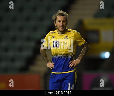 Easter Road Stadium.Edinburgh. Scotland.UK 24. November-20 Scottish Premership Match . Hibernian gegen St. Johnstone. Stevie May St Johnstone Kredit: eric mccowat/Alamy Live Nachrichten Stockfoto