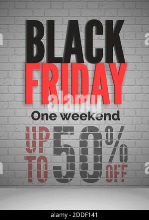 Angebot „Black Friday“. Trendy editierbare Social Media Geschichten Vorlage Design Stock Vektor