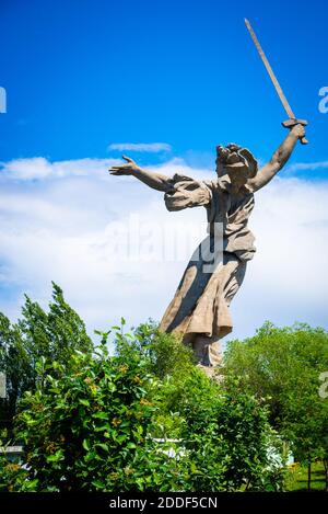 Wolgograd, Russland - 26. MAI 2019: Mutterland Anrufe Denkmal in Wolgograd, Russland Stockfoto