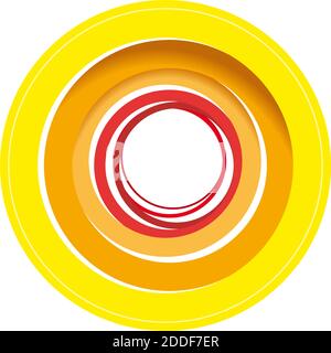 Vektor Zeichen abstrakte Sonne Stock Vektor