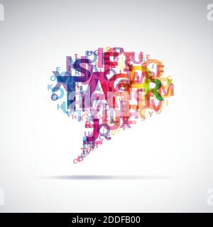 Vector abstract bunte Dialogblase Stock Vektor