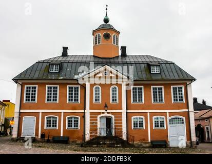 Rathaus von Porvoo, Finnland. Stockfoto