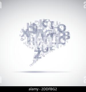 Dialogblase Vektorabstrakt Stock Vektor