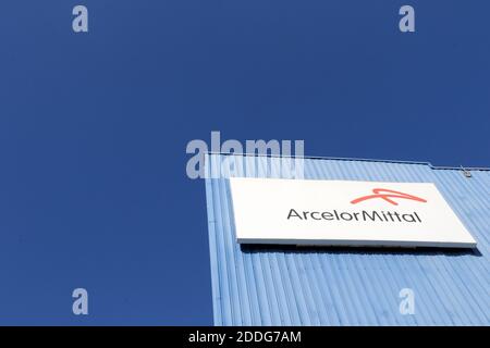 ArcelorMittal Stahlindustrie in Taranto, Apulien, Italien Stockfoto