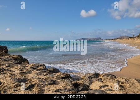 Porto Santo Beach - Vila Baleira Stockfoto