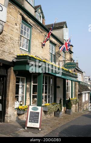 Burford, Oxfordshire, Großbritannien 03 28 2007 The Huffkins Bakery in Burford, Oxfordshire, Großbritannien Stockfoto