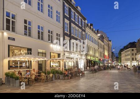 Geographie / Reisen, Dänemark, Kopenhagen, Cafe Europa auf dem Stroget in Kopenhagen, Dänemark, Nord-E, Additional-Rights-Clearance-Info-not-available Stockfoto