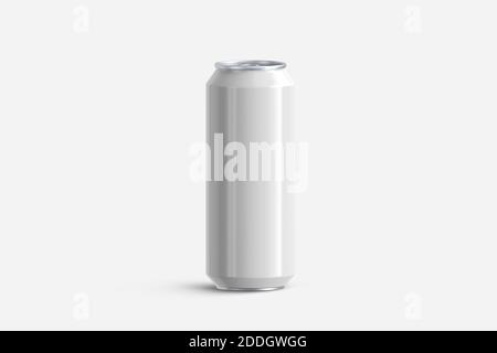 Aluminium kann auf weißem Hintergrund Stockfoto