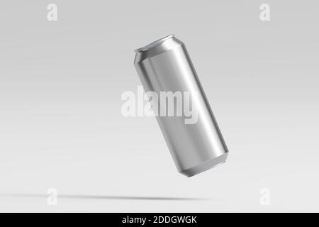 Aluminium kann auf weißem Hintergrund Stockfoto