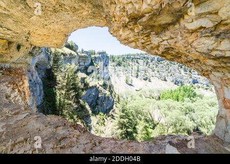 Der Rio Lobos Canyon in Soria, Spanien Stockfoto