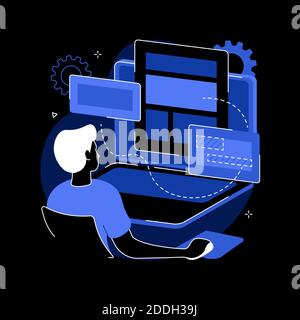 Kopie Optimierung abstrakte Konzept Vektor-Illustration. Stock Vektor