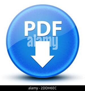 PDF Augäpfel glänzend blau Runde Taste abstrakte Abbildung Stockfoto