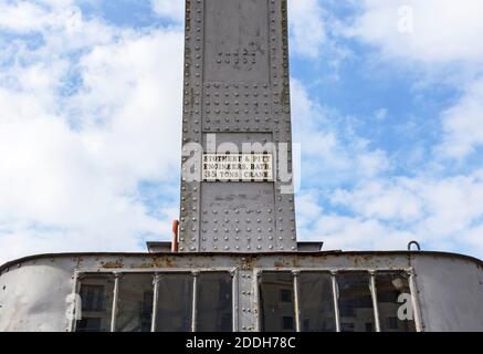 Detail des Fairbairn Dampfkrans am Hafen in Bristol, UK Stockfoto