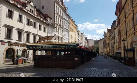 Havelska Markt in Prag, Tschechische Republik im Sommer Stockfoto