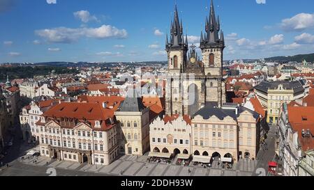 Kirche unserer Lieben Frau vor Tyn, Prag, Tschechische Republik, Europa Stockfoto