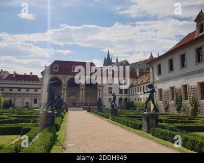 Schlossgarten Wallenstein, Prag, Tschechien, Europa Stockfoto