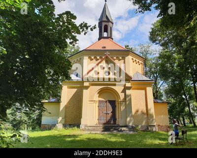 Trebon Zamek im Sommer in der Tschechischen Republik Stockfoto