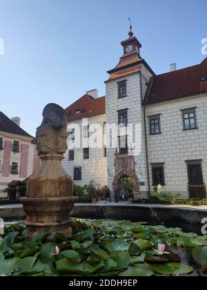 Trebon Zamek im Sommer in der Tschechischen Republik Stockfoto