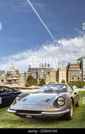 1972 Dino 246 GT Ferrari beim London Concours Stockfoto