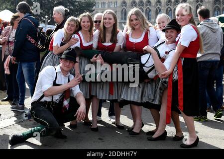 Wien, Österreich. Steiermark-Tage am Rathausplatz in Wien Stockfoto