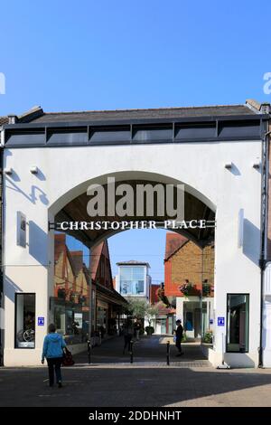 The Christopher Place, St Albans City, Hertfordshire County, England, Großbritannien Stockfoto
