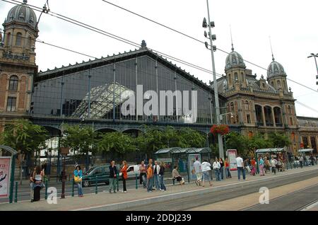 Budapest Bahnhof, Ungarn. August 2006 Stockfoto