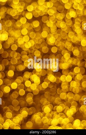 Gradient Golden Illuminated Lights Bokeh für abstrakten Hintergrund Stockfoto