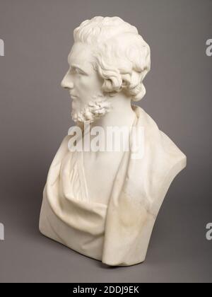 Büste von Felix Mendelssohn-Bartholdy, 1850 Bildhauer: Peter Hollins, Skulptur, männlich, Marmor Stockfoto